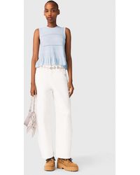 Maje - Ruffled Knit Top - Lyst