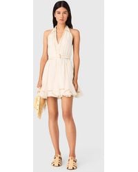 Maje - Short Patterned Backless Dress - Lyst
