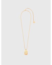 Maje - Zodiac Sign Plaque Necklace - Lyst