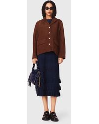 Maje - Suede Jacket - Lyst