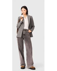 Maje - Wide-Leg Jeans With Chain-Link Belt - Lyst