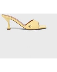 Maje - Mules Aus Leder - Lyst