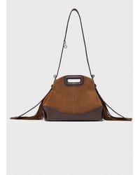 Maje - Leather And Suede Miss M Mini Bag - Lyst