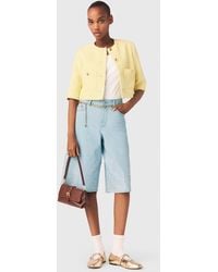 Maje - Short-Sleeved Tweed Jacket - Lyst