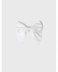 Maje - Satin-Effect Bow Barrette - Lyst