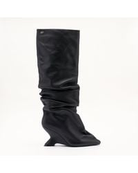 Mallet London - Mallet Layla Leather Slouch Knee High Boots - Lyst