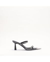 Mallet London - Mallet Frederica Swarovski Crystal Leather Heels - Lyst