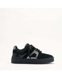 Mallet London - Mallet Fenchurch Swarovski Crystal Leather Trainers - Lyst