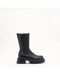 Mallet London - Mallet Maddie Stretch Leather Sock Boots - Lyst