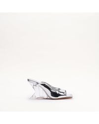Mallet London - Mallet Amber Metallic Leather Heels - Lyst