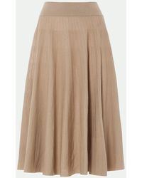 Malo - Light Makò Cotton Skirt - Lyst