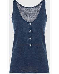 Malo - Linen And Cotton Top - Lyst