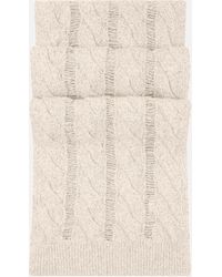 Malo - Cashmere, Wool And Silk Mouliné Scarf - Lyst