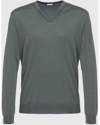 Malo - Cashmere And Silk V-Neck Sweater - Lyst