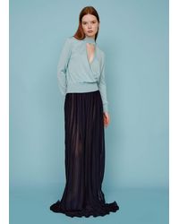 Malo - Long Pleated Skirt - Lyst