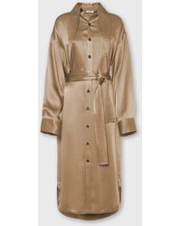Malo - Satin Dress - Lyst