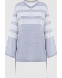 Malo - Cotton V Neck Sweater - Lyst
