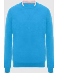 Malo - Cashmere And Silk Crewneck Sweater - Lyst