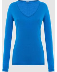 Malo - Cotton V Neck Sweater - Lyst