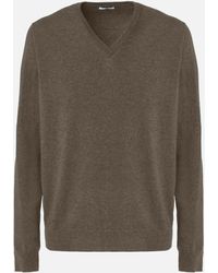 Malo - V-Neck Cashmere Sweater - Lyst