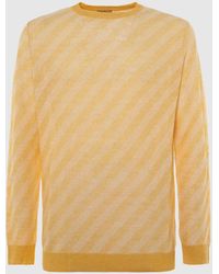 Malo - Linen And Cotton Crewneck Sweater - Lyst