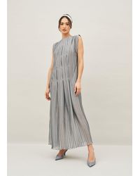 Malo - Pleated Dress - Lyst