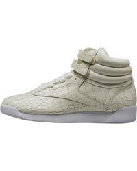 Reebok Freestyle Hi Crackle Trainers Chalk/white - Multicolour