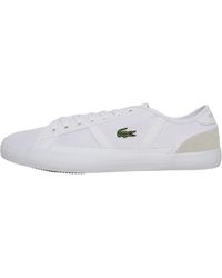 lacoste mens giron trainers white
