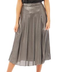 Ted Baker Lauraa Rok Grijs Metallic