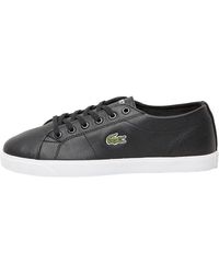 lacoste mens riberac leather trainers