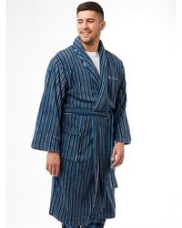Ben Sherman Bayo Stripe Robe Blue/navy