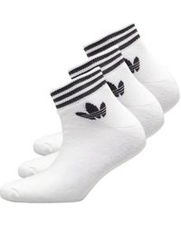 adidas Originals Unisex Trefoil Ankle Socken Weiß