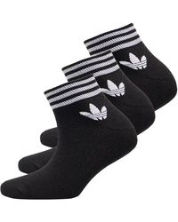 adidas Originals Unisex Trefoil Ankle Socken Schwarz