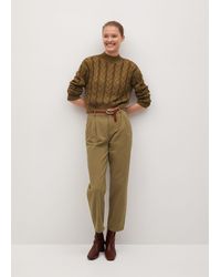 mango khaki pants