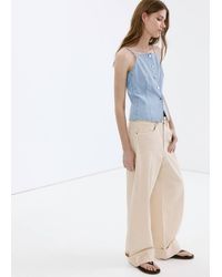 Mango - Buttoned Denim Vest Light - Lyst