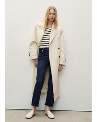 Mango - Sienna Flared Cropped Jeans - Lyst