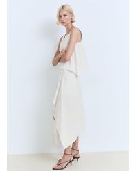 Mango - Asymmetrischer Rock Mit Streifen - Lyst