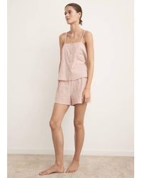 Mango - Two-Piece Cotton Strap Pyjamas - Lyst
