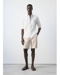Mango - Regular-Fit Linen Cotton Shirt - Lyst