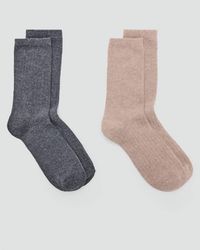 MANGO TEEN - 2 Pack Ribbed Socks - Lyst