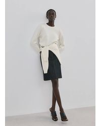 Mango - Buttoned Cuffs Sweater - Lyst