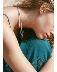 MANGO TEEN - Double Beaded Necklace - Lyst