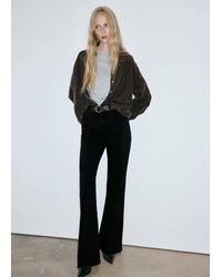 Mango - High Waist Flare Jeans - Lyst