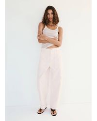 Mango - Pocket Cargo Jeans Pastel - Lyst