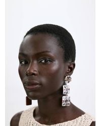 Mango - Resin Pendant Earrings - Lyst