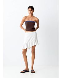 MANGO TEEN - Bandeau Top With Contrasting Details - Lyst