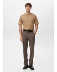 Mango - Medium Weight Regular Fit T-Shirt - Lyst