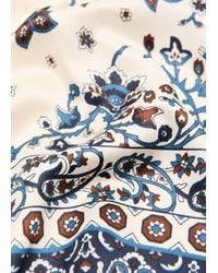 Mango - Paisley Satin Scarf - Lyst