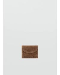 MANGO TEEN - Suede Cardholder With Studs - Lyst