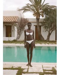 Mango - Brazilian Textured Bikini Bottoms - Lyst